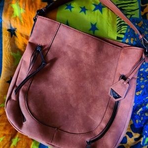 Tan Suede Jessica Simpson bag